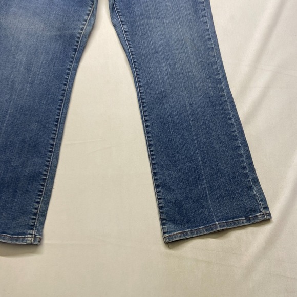Levi's 512 Perfectly Slimming Bootcut Jeans Womens 16 Short Blue Denim High Rise - Picture 8 of 16